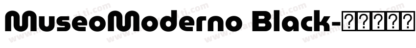 MuseoModerno Black字体转换